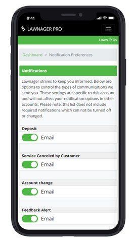 Turn on or off notifications for Pros