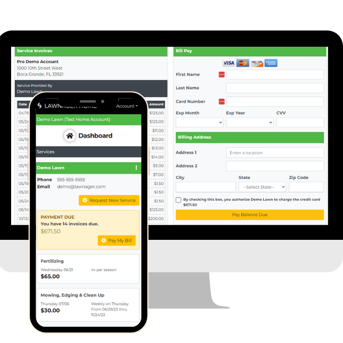 Lawnager Pay My Bill Feature Enhancement